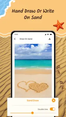 Draw Beach Sand Name Art android App screenshot 2