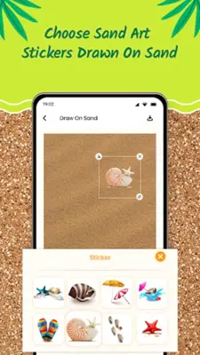 Draw Beach Sand Name Art android App screenshot 3