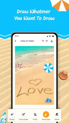 Draw Beach Sand Name Art android App screenshot 4