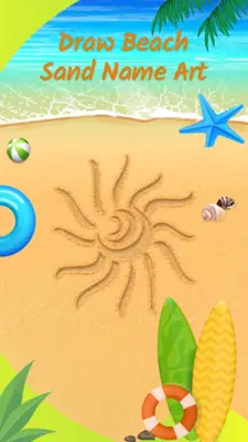 Draw Beach Sand Name Art android App screenshot 6